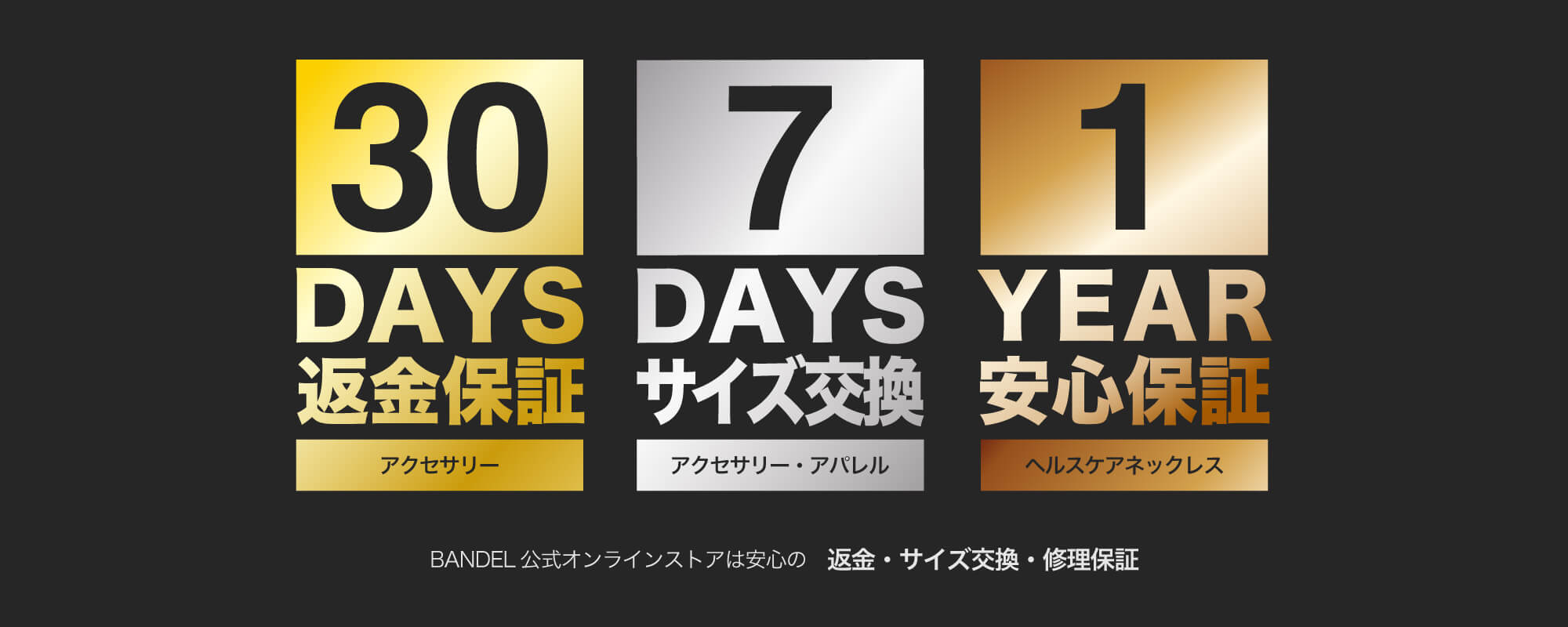 バンデル 安心交換保証